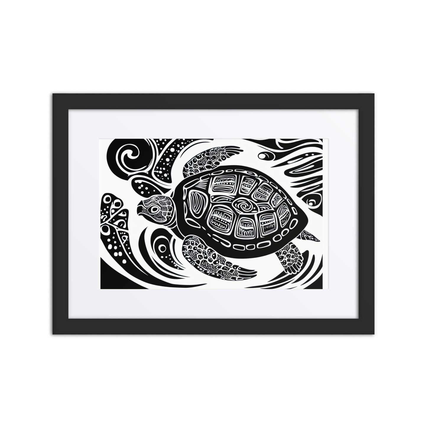 Sea Turtles Are Fierce Framed poster