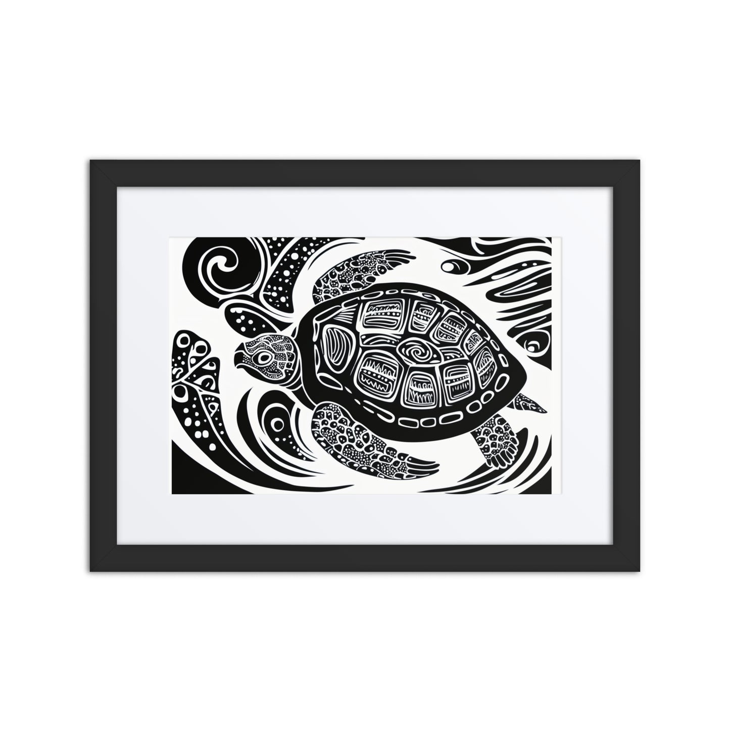 Sea Turtles Are Fierce Framed poster