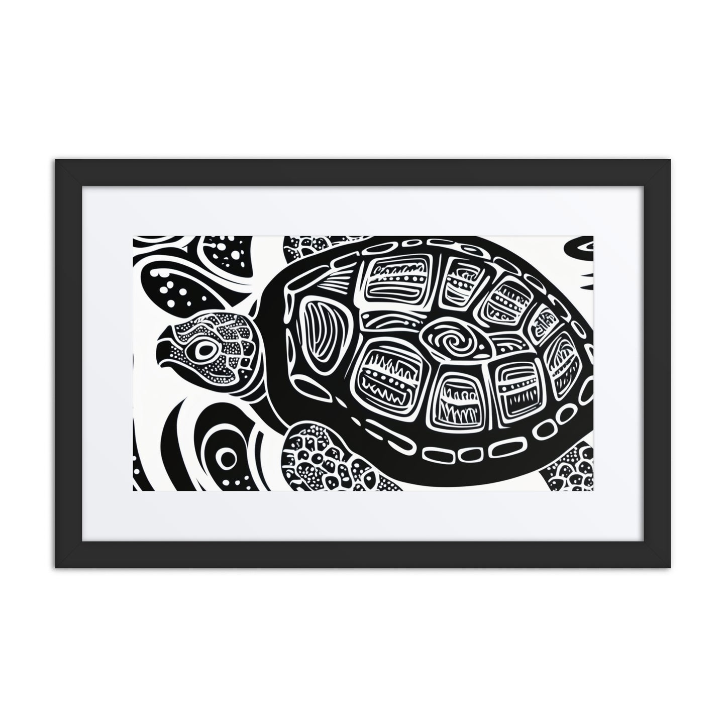 Sea Turtles Are Fierce Framed poster