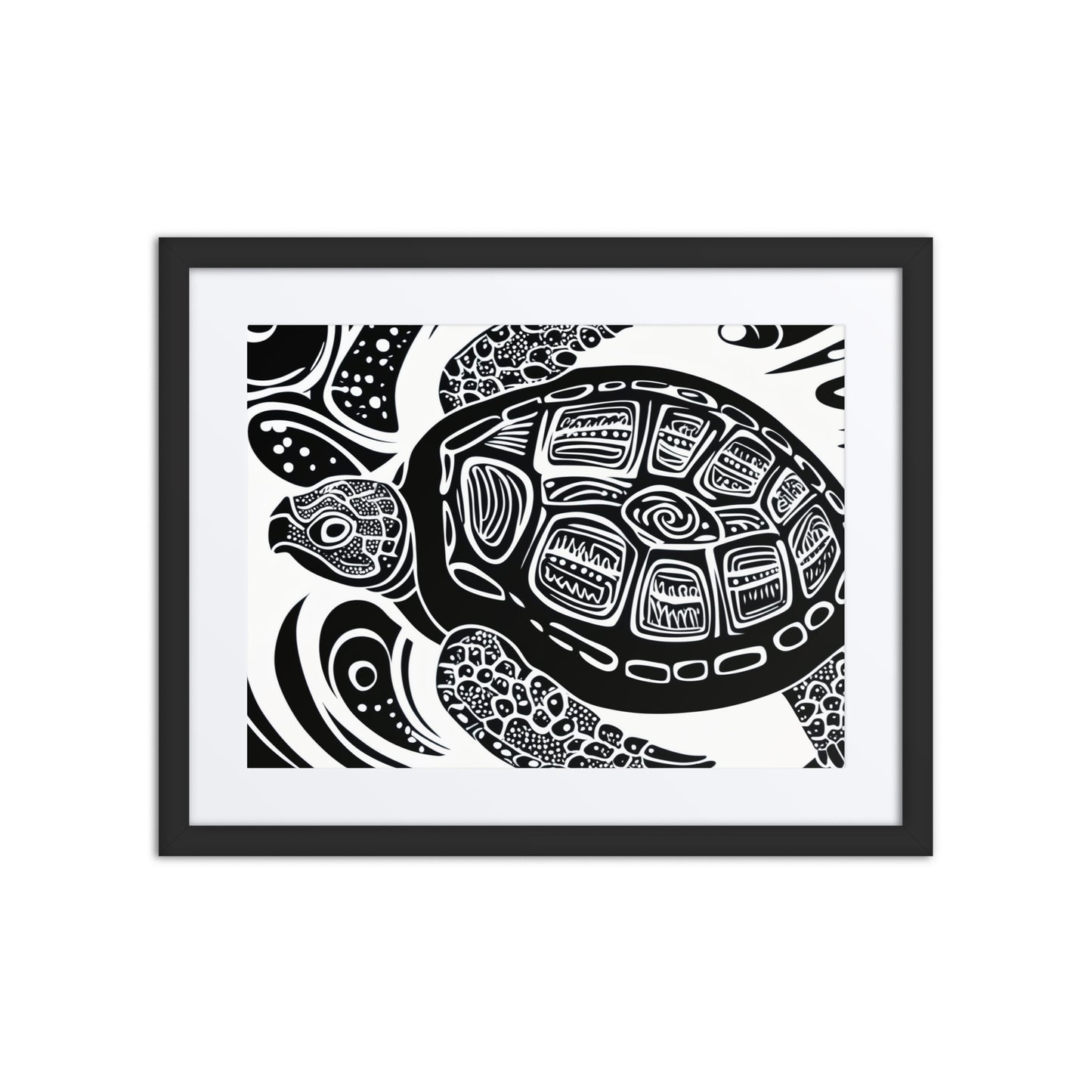 Sea Turtles Are Fierce Framed poster