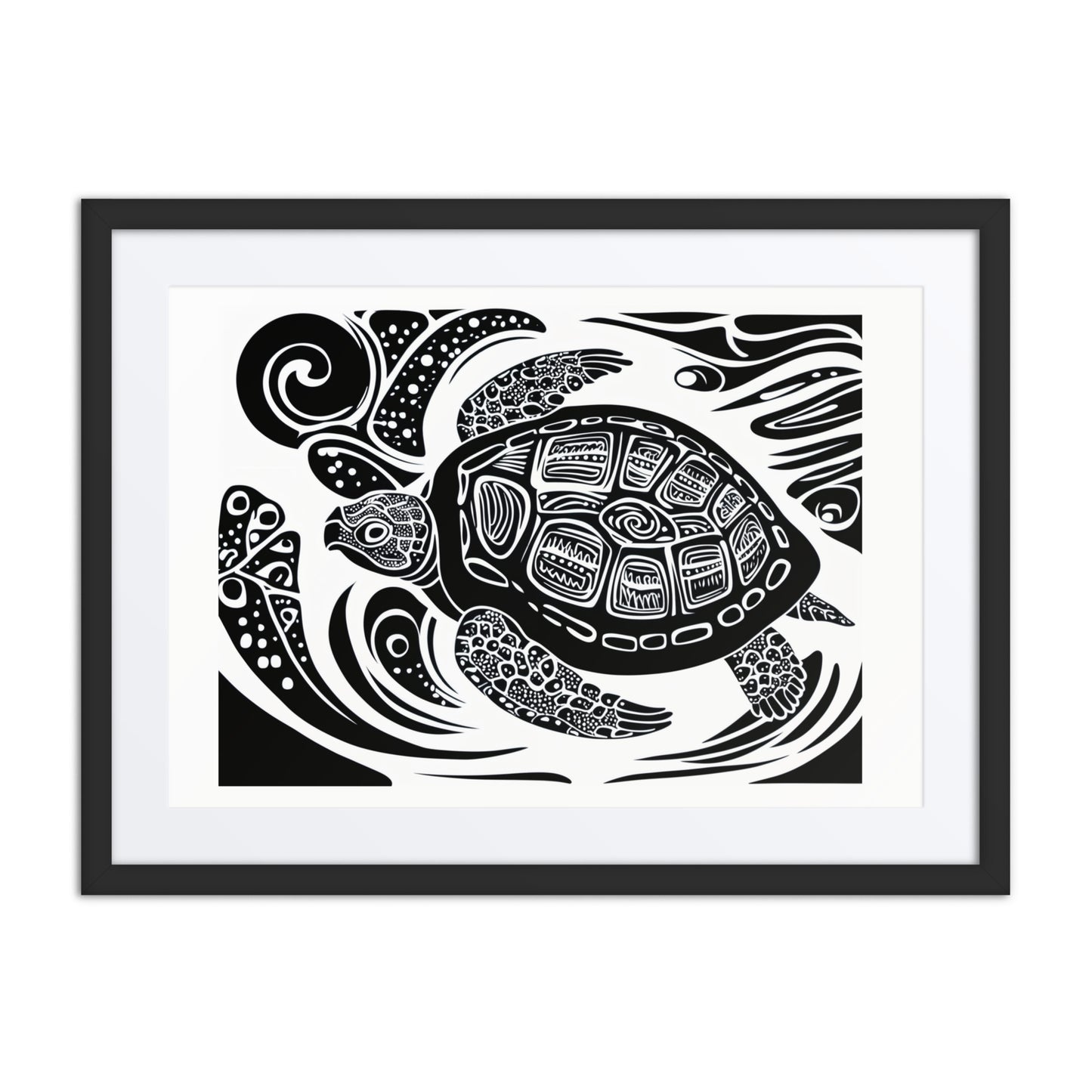 Sea Turtles Are Fierce Framed poster