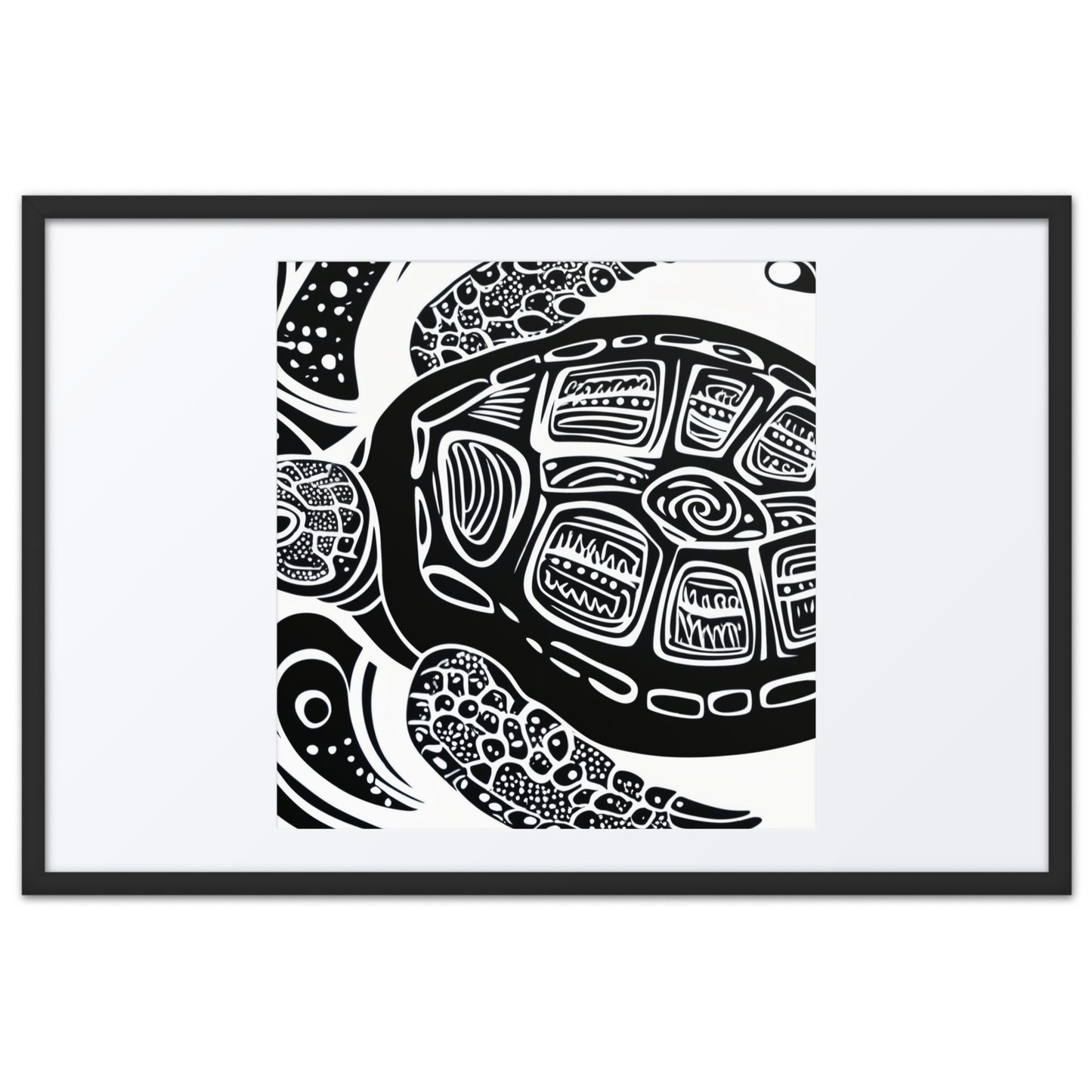 Sea Turtles Are Fierce Framed poster